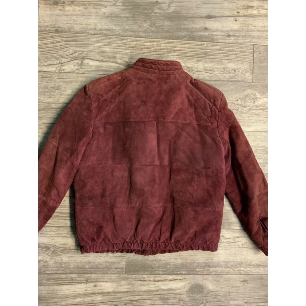 Women’s Vintage genuine Leather Bomber Jacket Size 12 Large - Picture 3 of 6